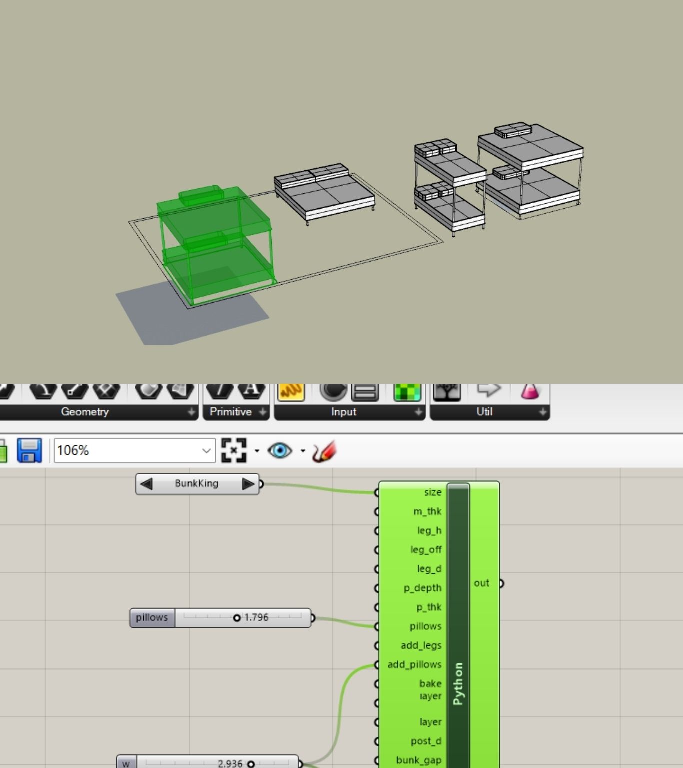 Parametric Furniture Set